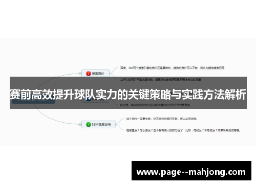 赛前高效提升球队实力的关键策略与实践方法解析